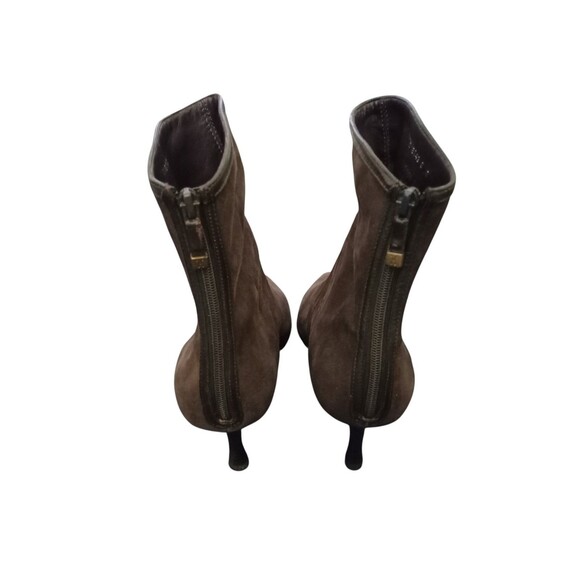 Vintage Cole Haan Women's Brown Pointy Toe Suede Booties-Size 8 - Picture 5 of 6